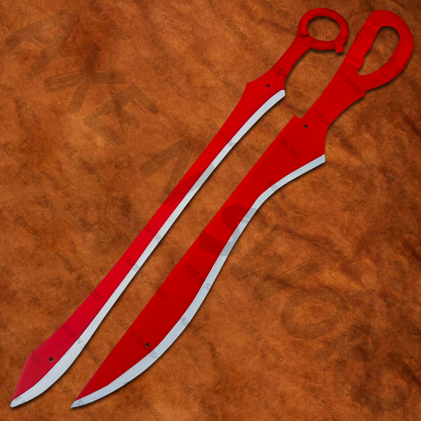 Scissor Blade of Ryuko Matoi Red Swords Pair with sheath and stand from Kill La kill anime