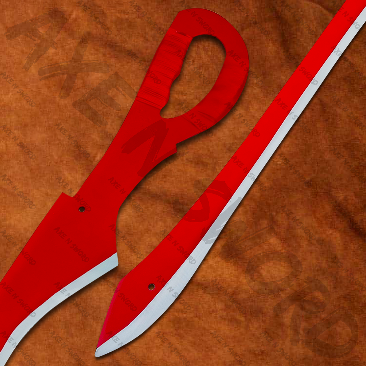 Scissor Blade of Ryuko Matoi Red Swords Pair with sheath and stand from Kill La kill anime