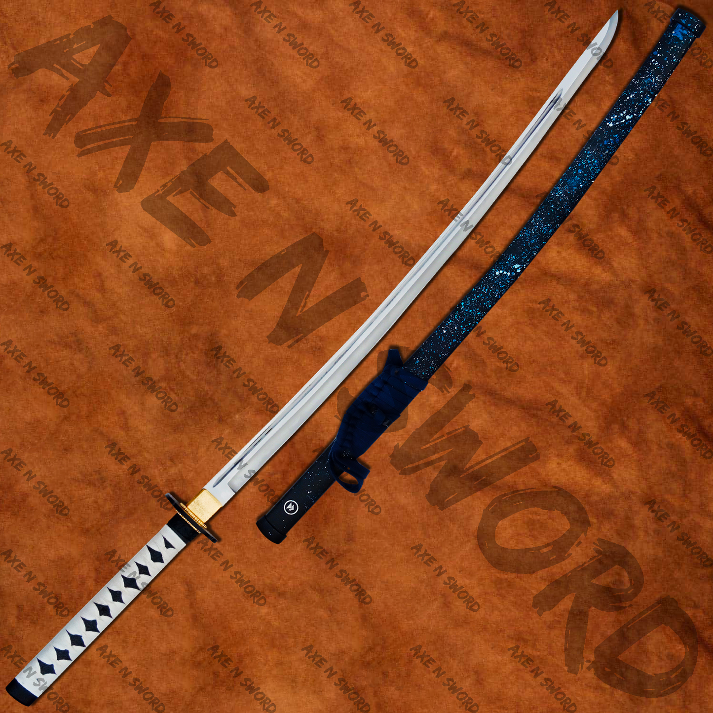 Jin Sakai Japanese Samurai Katana & Tanto Swords with Stand from Ghost of Tsushima