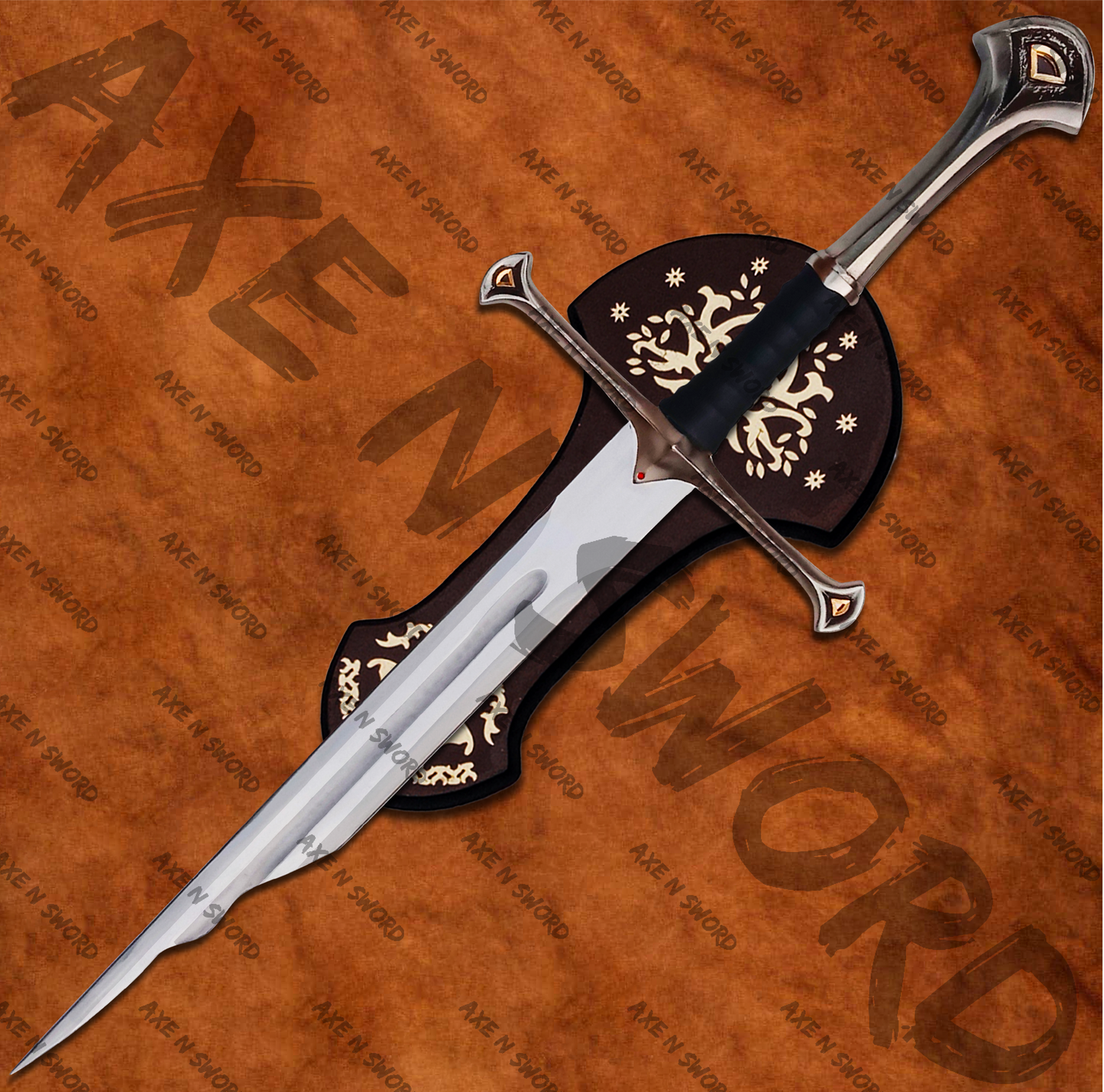 Handle Shred of Narsil Sword with stand & sheath from Lord of The Rings