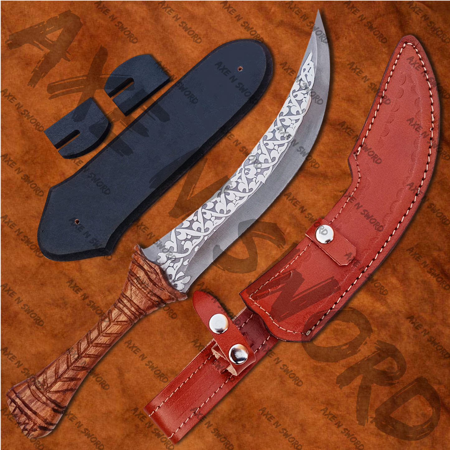 Erdsteel Knife with stand & sheath from Elden Ring