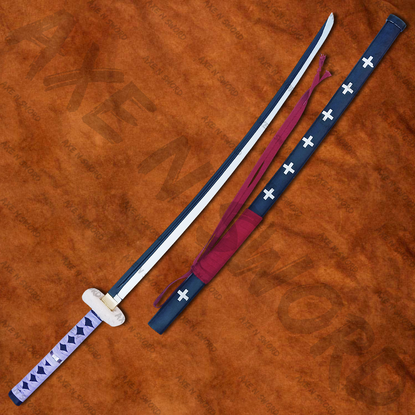Trafalgar Law's Kikoku Katana Sword with Stand & Sheath from One Piece