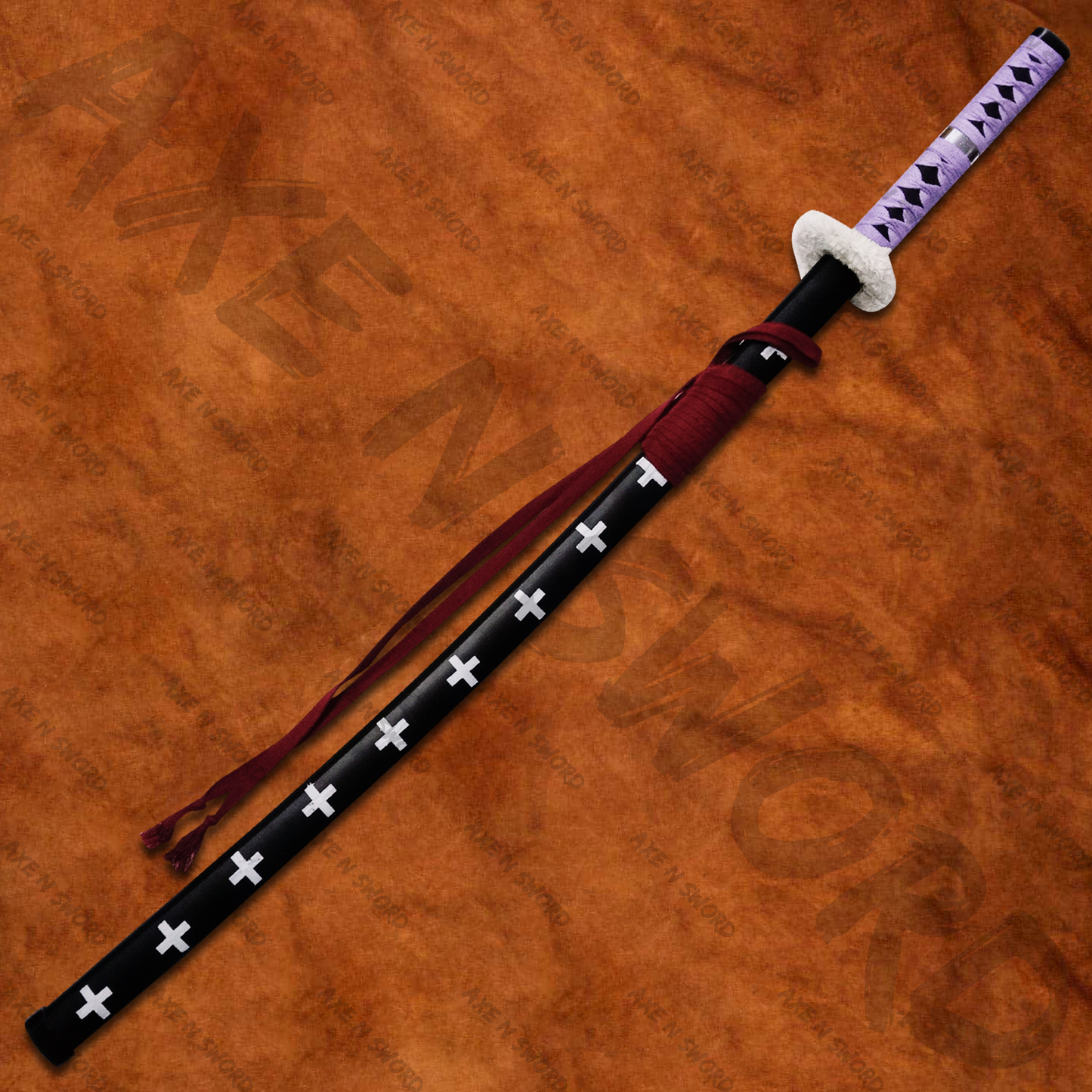 Trafalgar Law's Kikoku Katana Sword with Stand & Sheath from One Piece