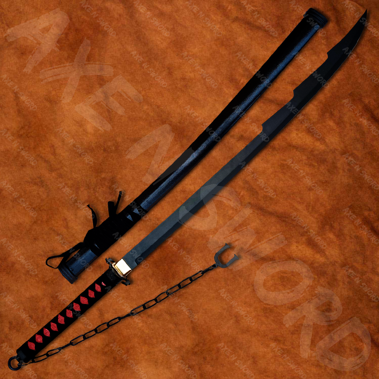 Ichigo Kurosaki's Tensa Zangetsu Sword with stand & sheath from Bleach