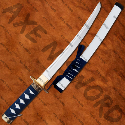 Island Keeper Japanese Samurai Katana & Tanto Swords with Stand from Ghost of Tsushima