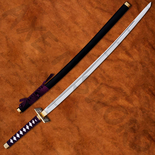 Kuchiki Byakuya's Purple Senbonzakura Katana sword with stand & sheath from Bleach