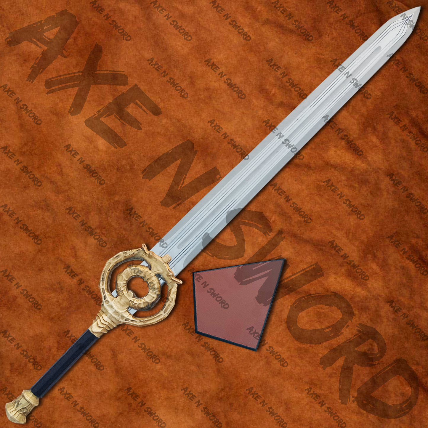 Dawnbreaker Sword of Prince Meridia with stand & Sheath from Skyrim