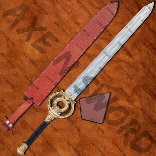 Dawnbreaker Sword of Prince Meridia with stand & Sheath from Skyrim