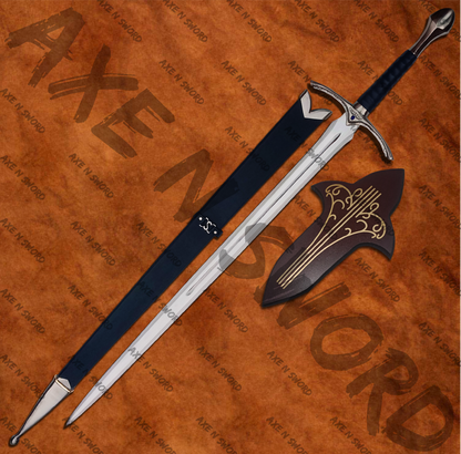 Gandalf's Black Glamdring Sword with stand & sheath from The Hobbit