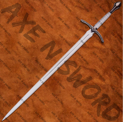 Gandalf's Glamdring Sword White with stand & sheath from The Hobbit