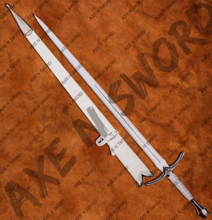 Gandalf's White Glamdring Sword with stand & sheath from The Lord of The Rings