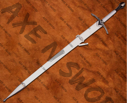 Gandalf's White Glamdring Sword with stand & sheath from The Lord of The Rings