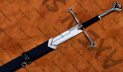 Aragorn's Narsil Sword with stand & sheath from The Lord of The Rings