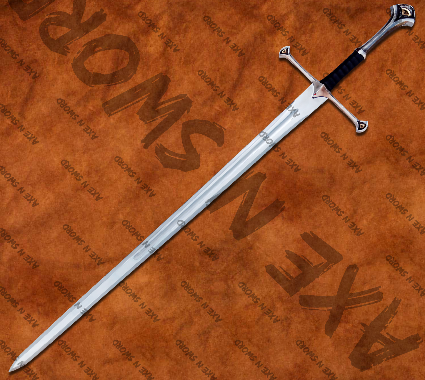 Aragorn's Narsil Sword with stand & sheath from The Lord of The Rings