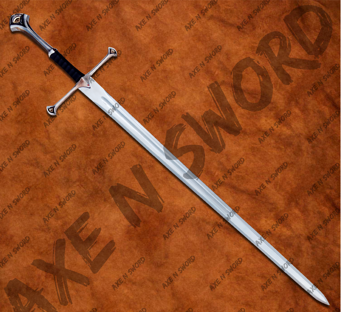 Aragorn's Narsil Sword with stand & sheath from The Lord of The Rings