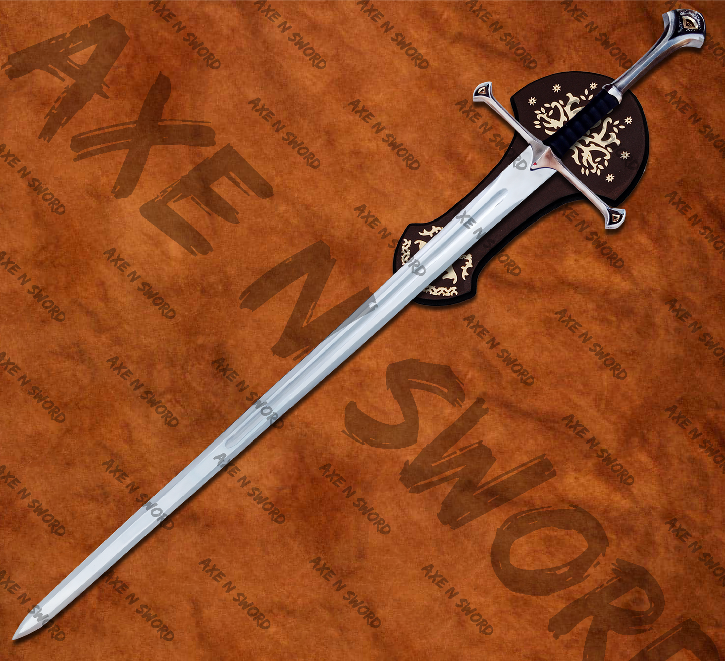 Aragorn's Narsil Sword with stand & sheath from The Lord of The Rings