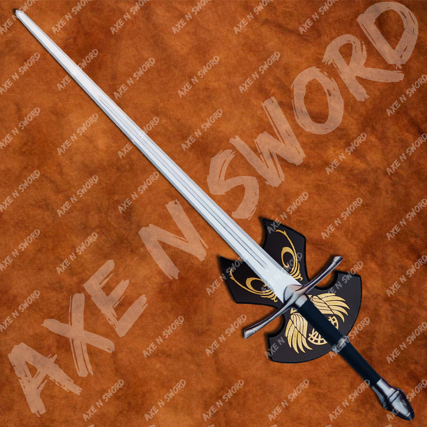 Green Aragorn's Strider Sword with knife,stand & sheath from The Lord of The Rings