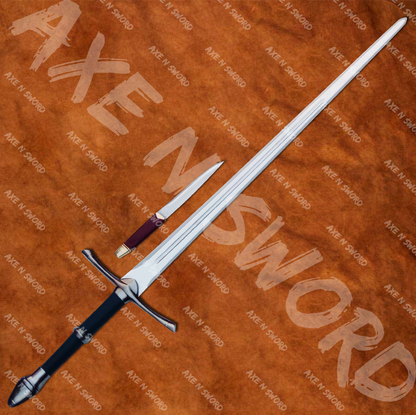 Green Aragorn's Strider Sword with knife,stand & sheath from The Lord of The Rings