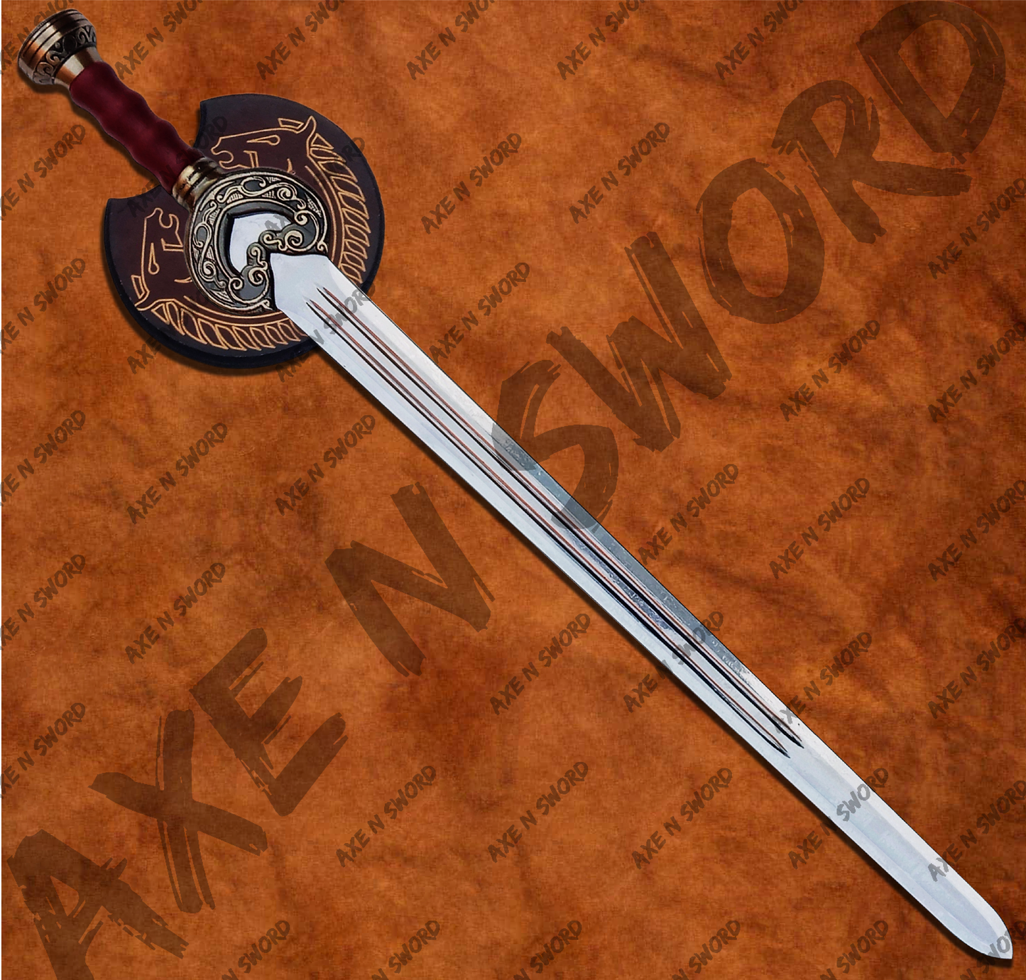 Theoden's Herugrim Sword with stand & sheath from The Lord of The Rings