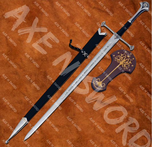 Aragorn's Anduril Sword with stand & sheath from The Lord of The Rings