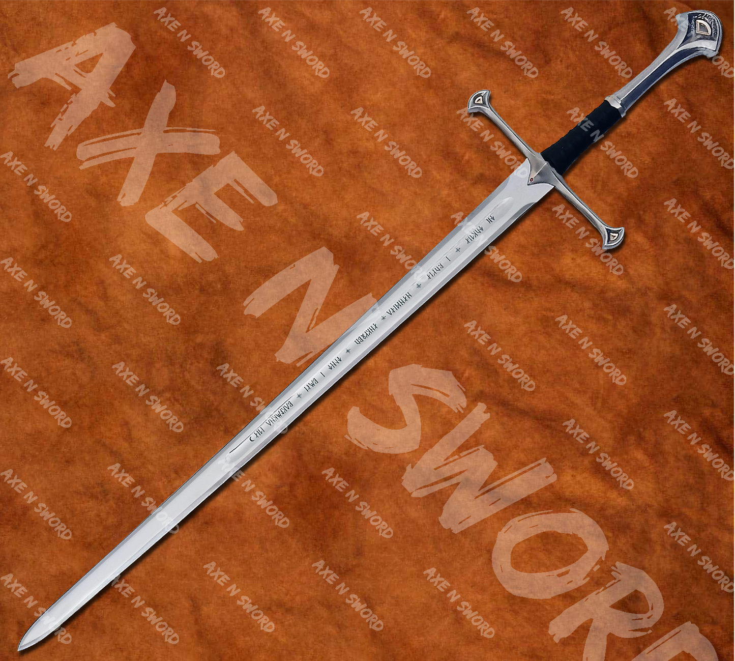 Aragorn's Anduril Sword with stand & sheath from The Lord of The Rings