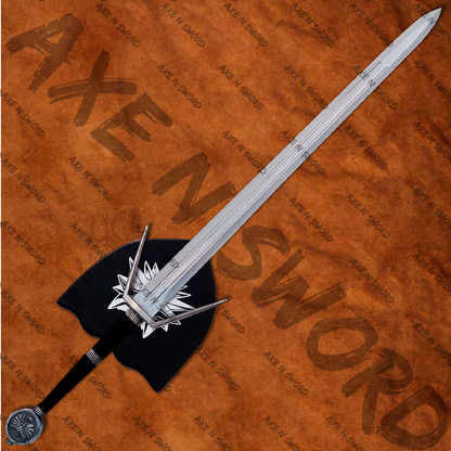 Witcher Geralt's Steel Sword with stand & sheath from The Witcher-VB