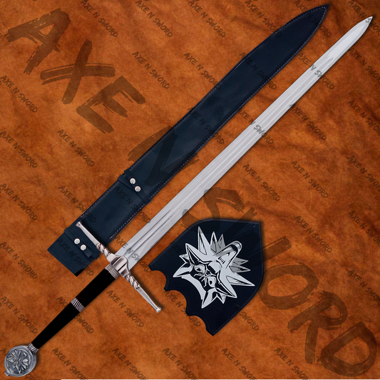 Witcher Geralt's Steel Sword with stand & sheath from The Witcher-WB