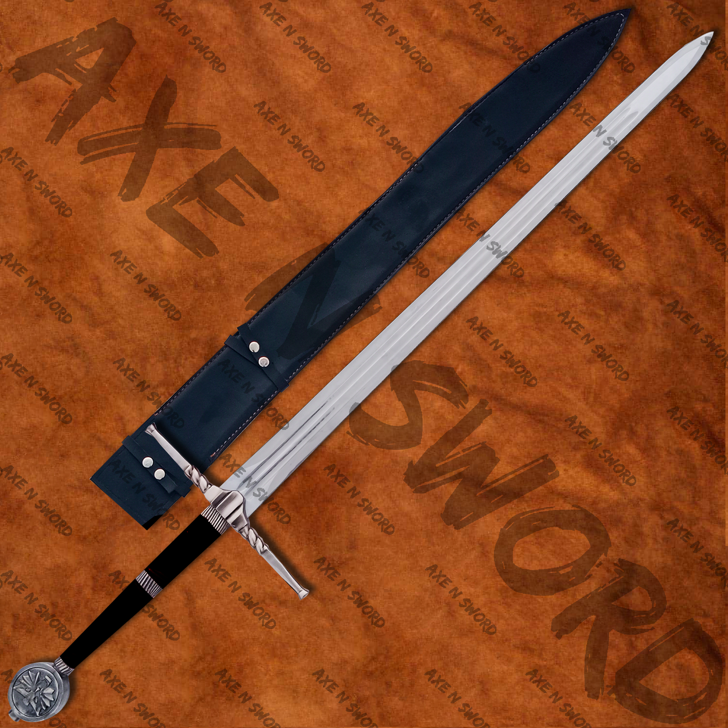 Witcher Geralt's Steel Sword with stand & sheath from The Witcher-WB