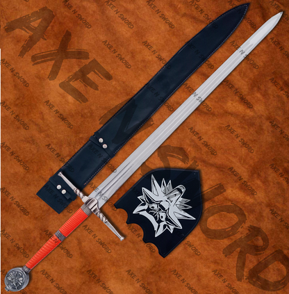 Witcher Geralt's Steel Sword with stand & sheath from The Witcher-WO