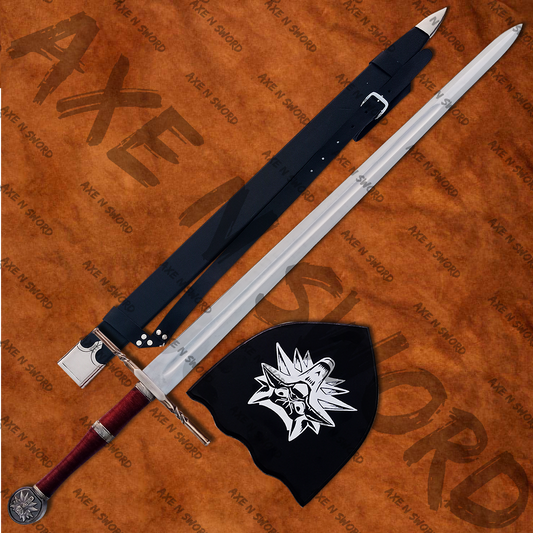 Witcher Geralt's Steel Sword with stand & sheath from The Witcher-BN