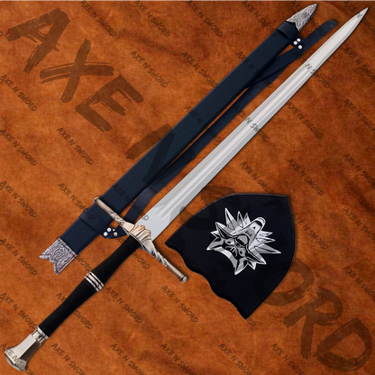 Witcher Geralt's Steel Sword with stand & sheath from The Witcher-NG