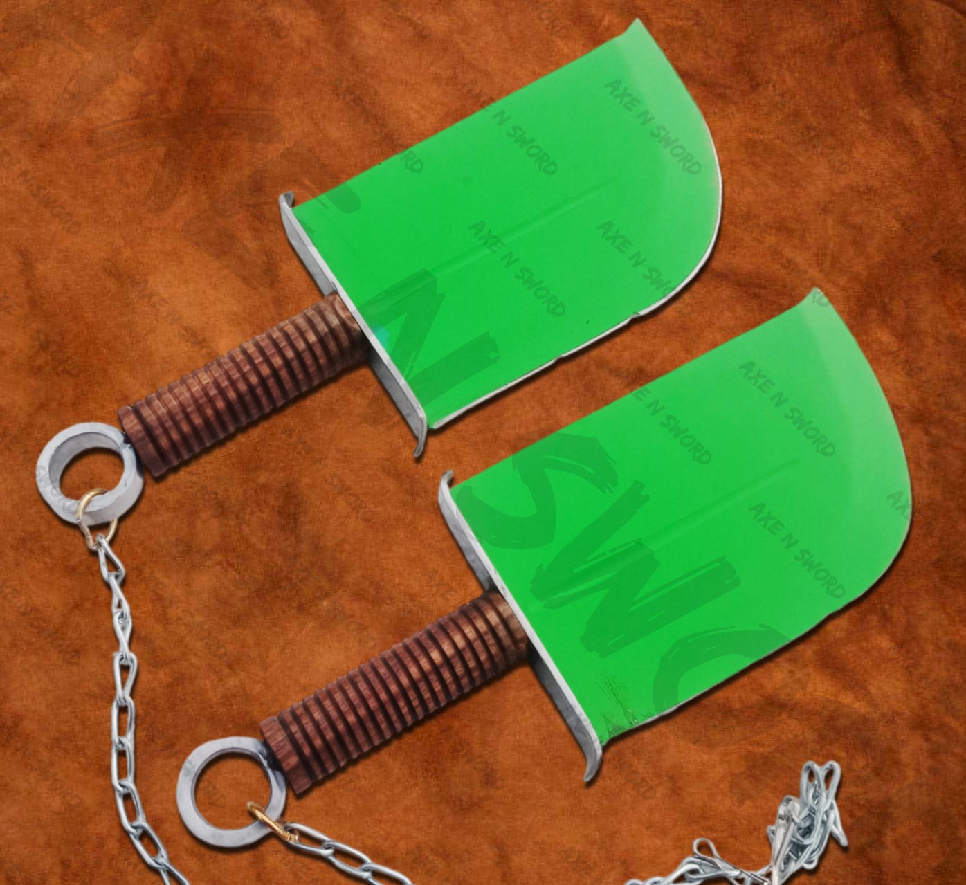 Kai's Knives Metal Swords Pair with sheath and stand from KungFu Panda