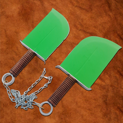 Kai's Knives Metal Swords Pair with sheath and stand from KungFu Panda