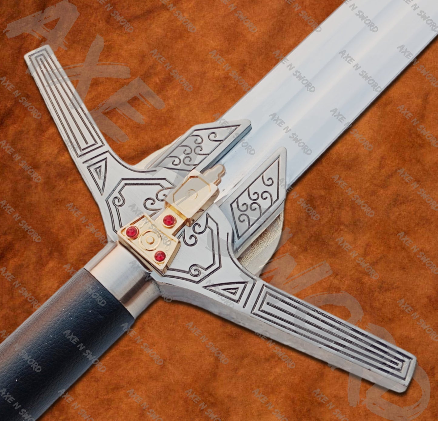 Witcher Geralt's Steel Sword Movie Replica with stand & sheath from The Witcher