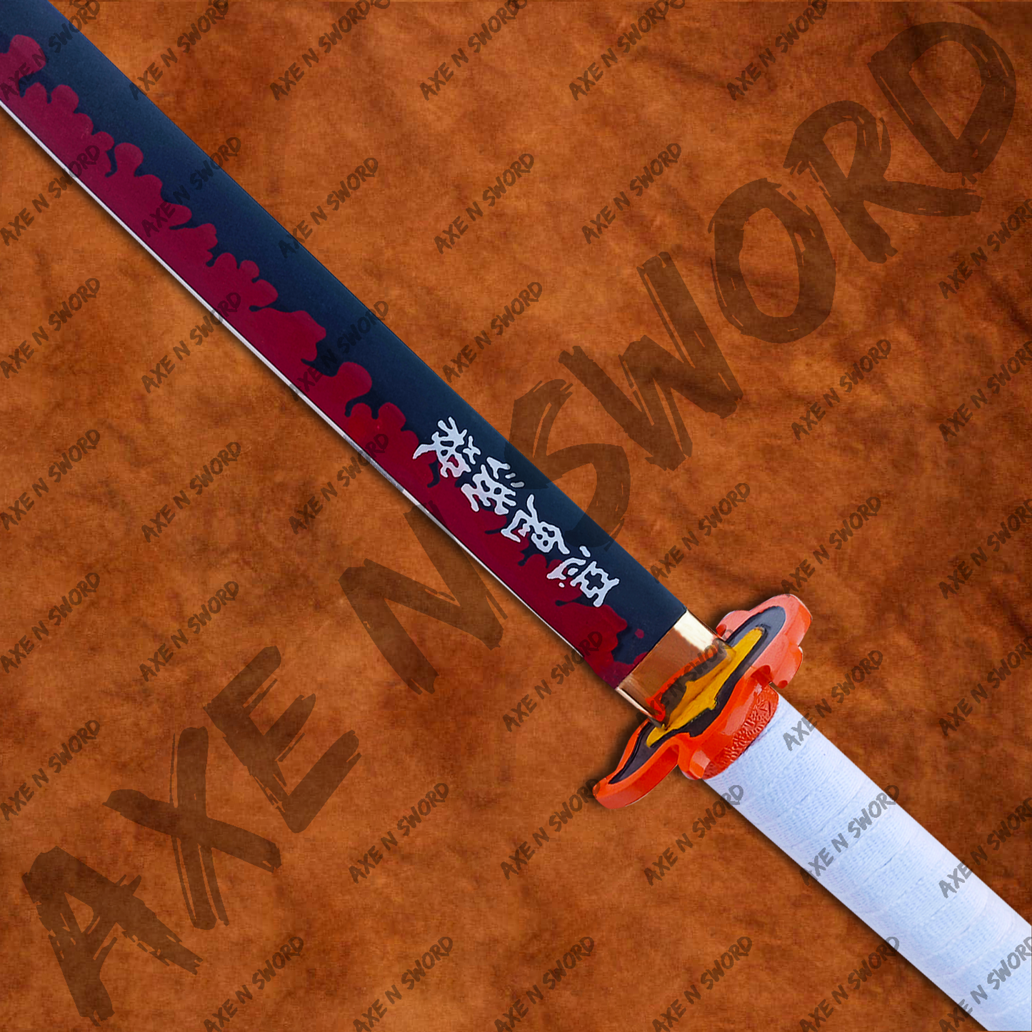 Kyojuro Rengoku's Nichirin Sword with Scabbard from Demon Slayer