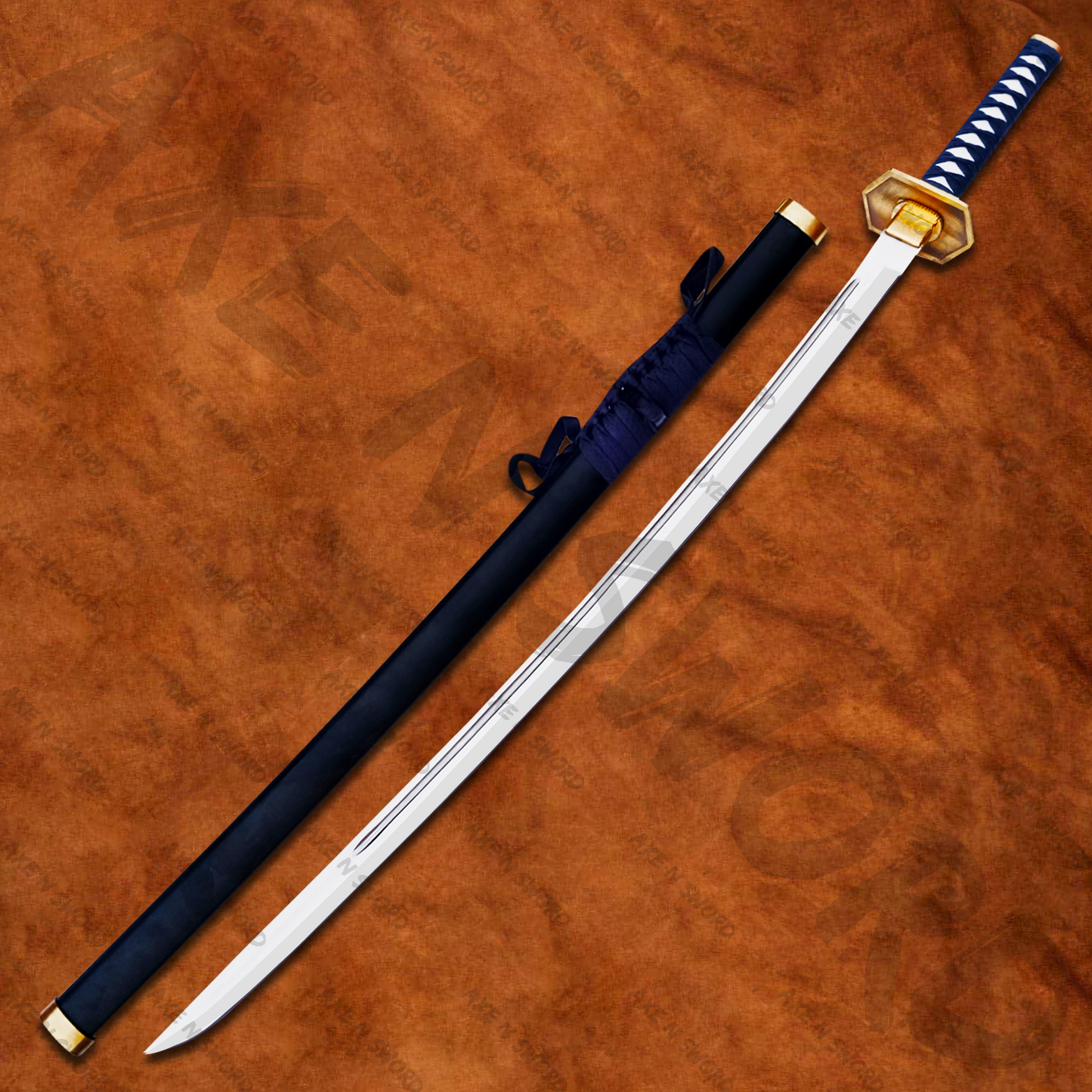Sosuke Aizen's Kyoka Suigetsu Katana sword with stand & sheath from Bleach