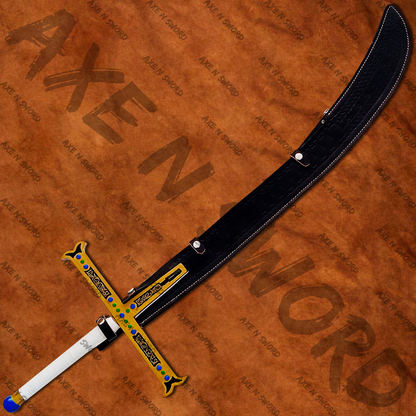 Dracule Mihawk Yoru Black Sword with Sheath from One Piece