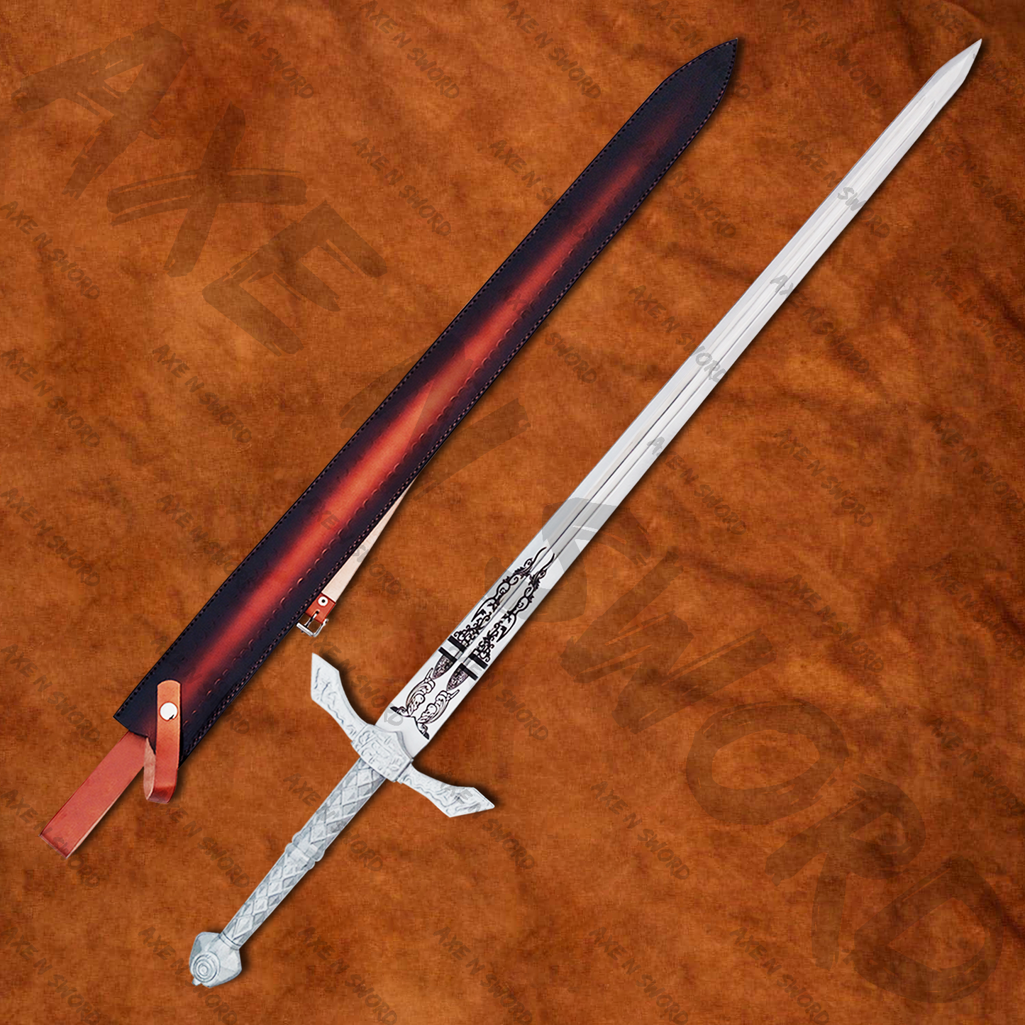 Banished Knight's Greatsword Sword with stand & sheath from Elden Ring